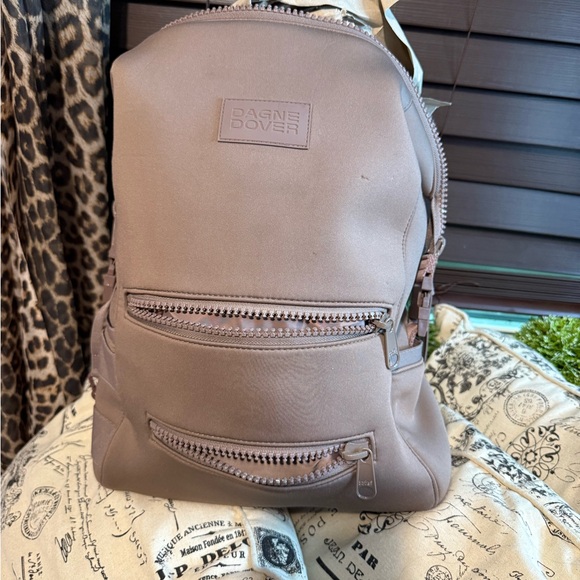 Dagne Dover Brown Backpack Sleek Design Functional Style - Picture 1 of 16